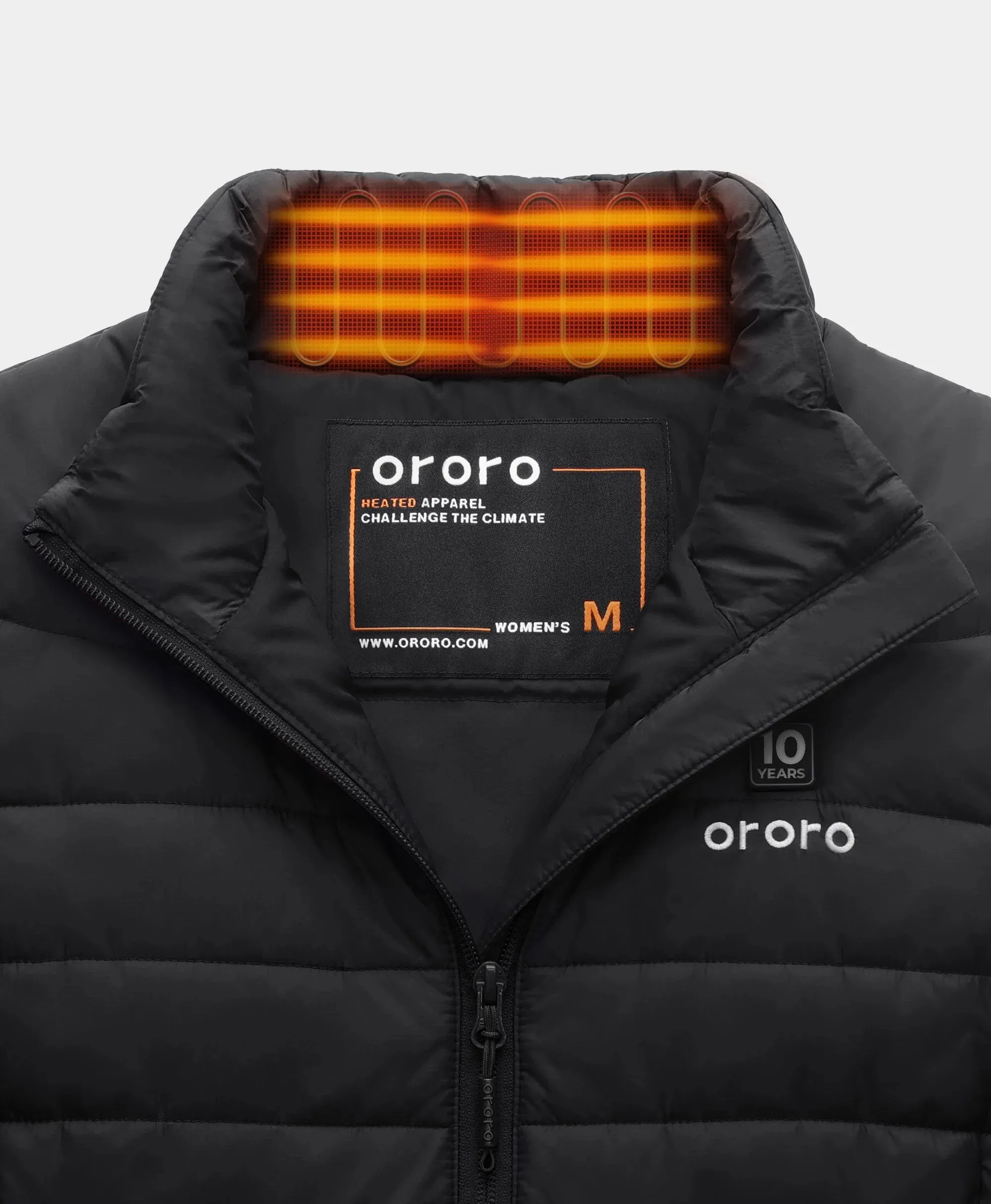(Open-box) Women's 4-Zone Classic Heated Vest (10-Year Anniversary Limited Edition) - Black (Battery Set Not Included) sold by Ororo product image thumbnail 3