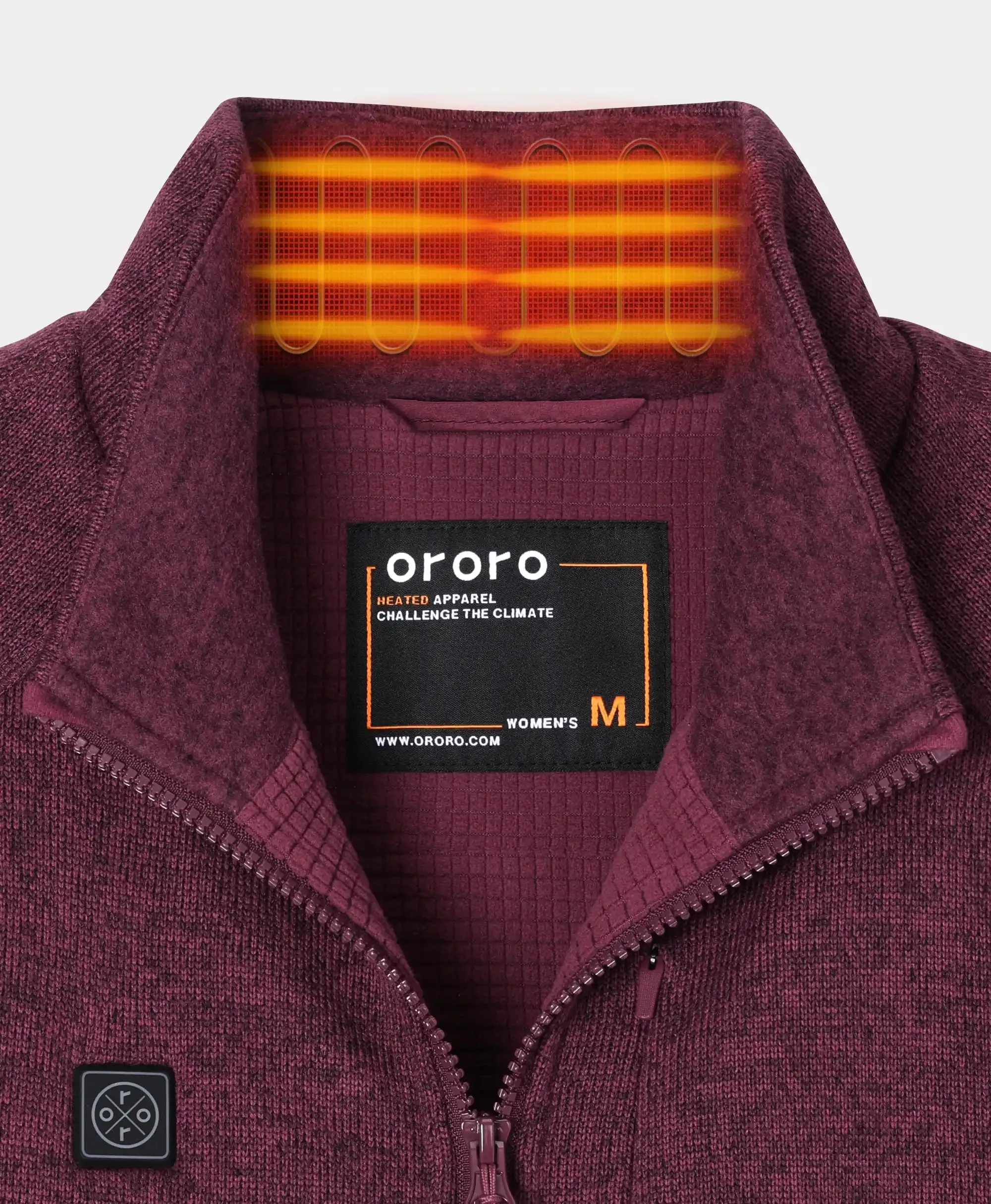 (Open-box) Augusta Tournament Women's 4-Zone Heated Sweater Fleece Jacket (Battery Set Not Included) sold by Ororo product image thumbnail 4