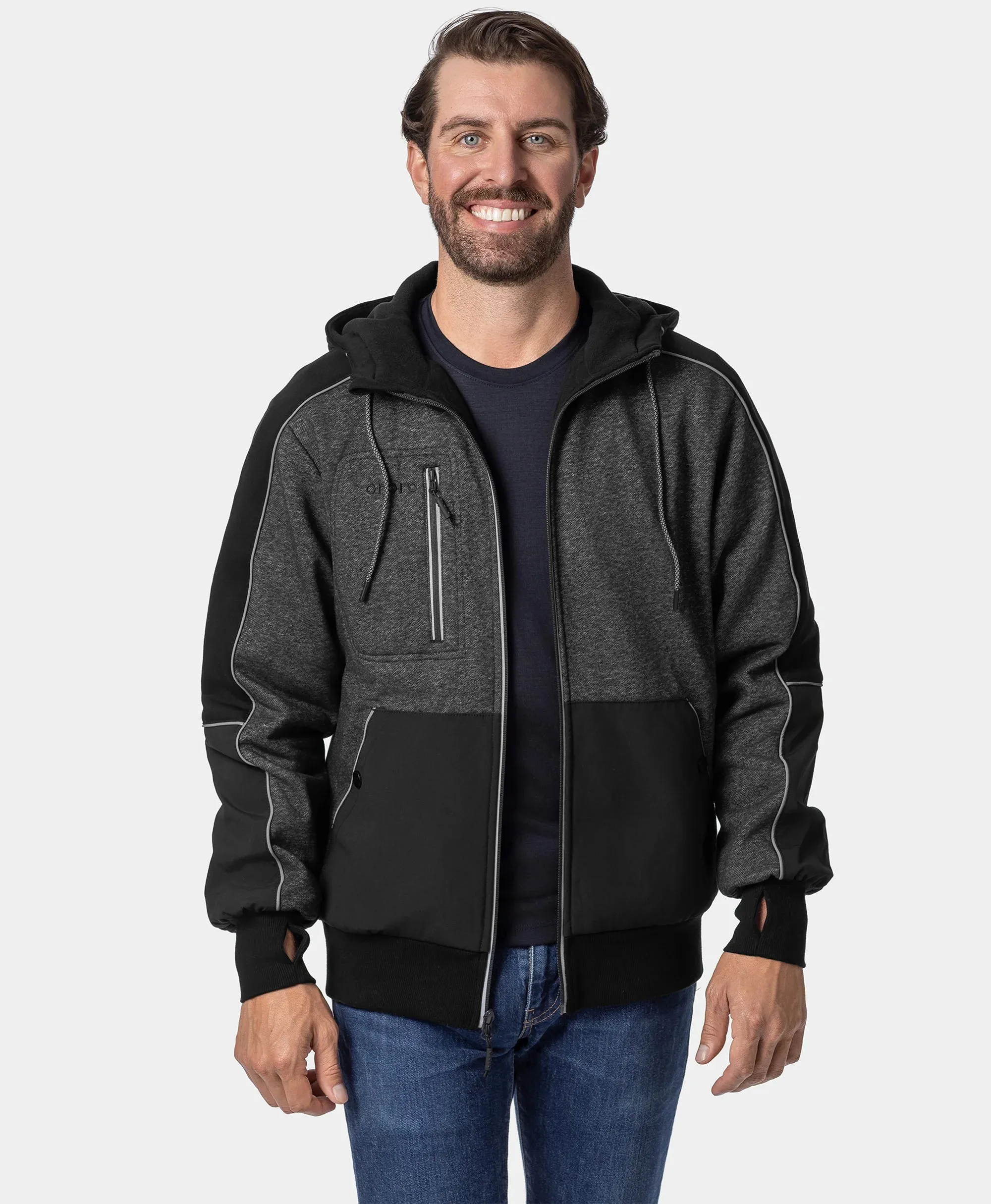 (Open-box) Wayne Unisex 5-Zone Heated Full-Zip Hoodie (Battery Set Not Included) sold by Ororo product image thumbnail 5
