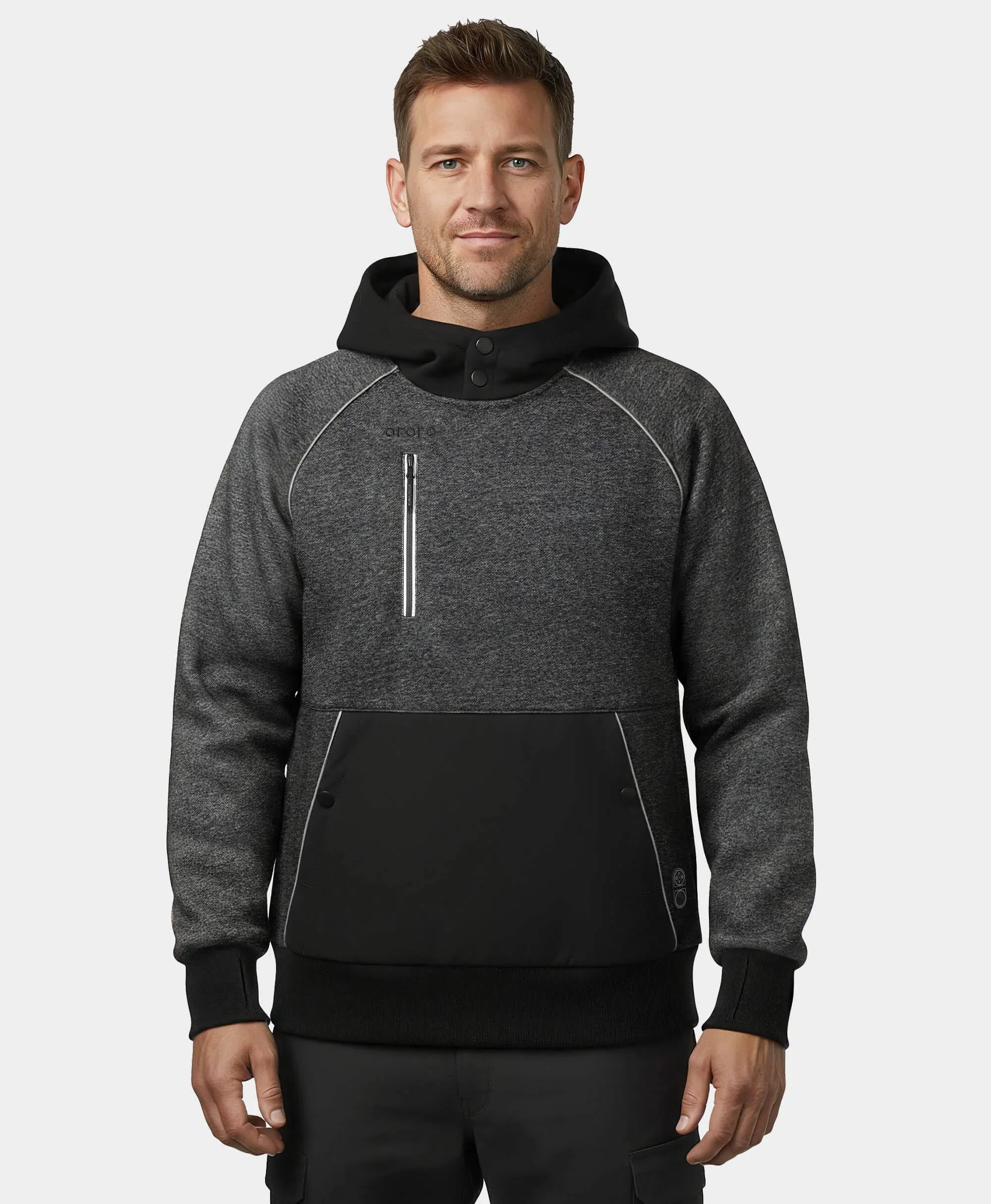 (Open-box) Indy Unisex 6-Zone Dual-Control Heated Hoodie Pullover (Battery Set Not Included) sold by Ororo product image thumbnail 2