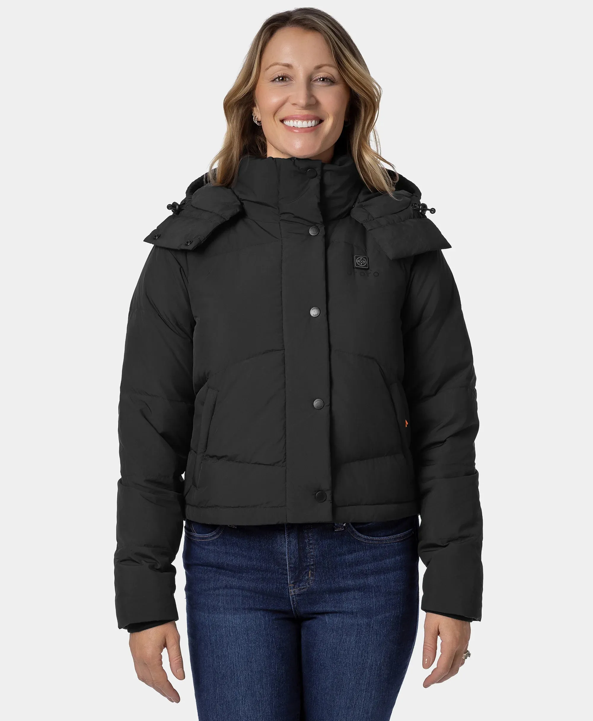 (Open-box) Cloudpop Women's 4-Zone Heated Puffer Down Hooded Jacket (Battery Set Not Included) sold by Ororo product image thumbnail 3