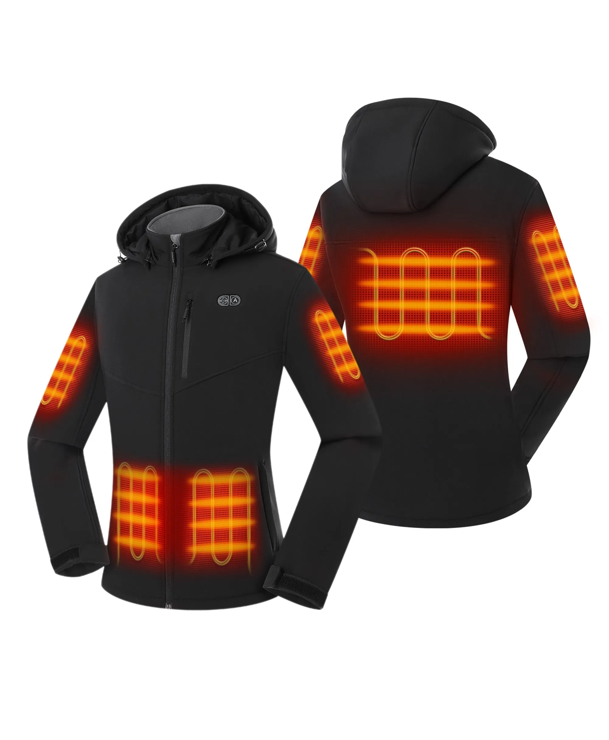 Women's Heated Dual Control Jacket with 5 Heating Zones (Pocket Heating) – Plus Size sold by Ororo product image thumbnail 2