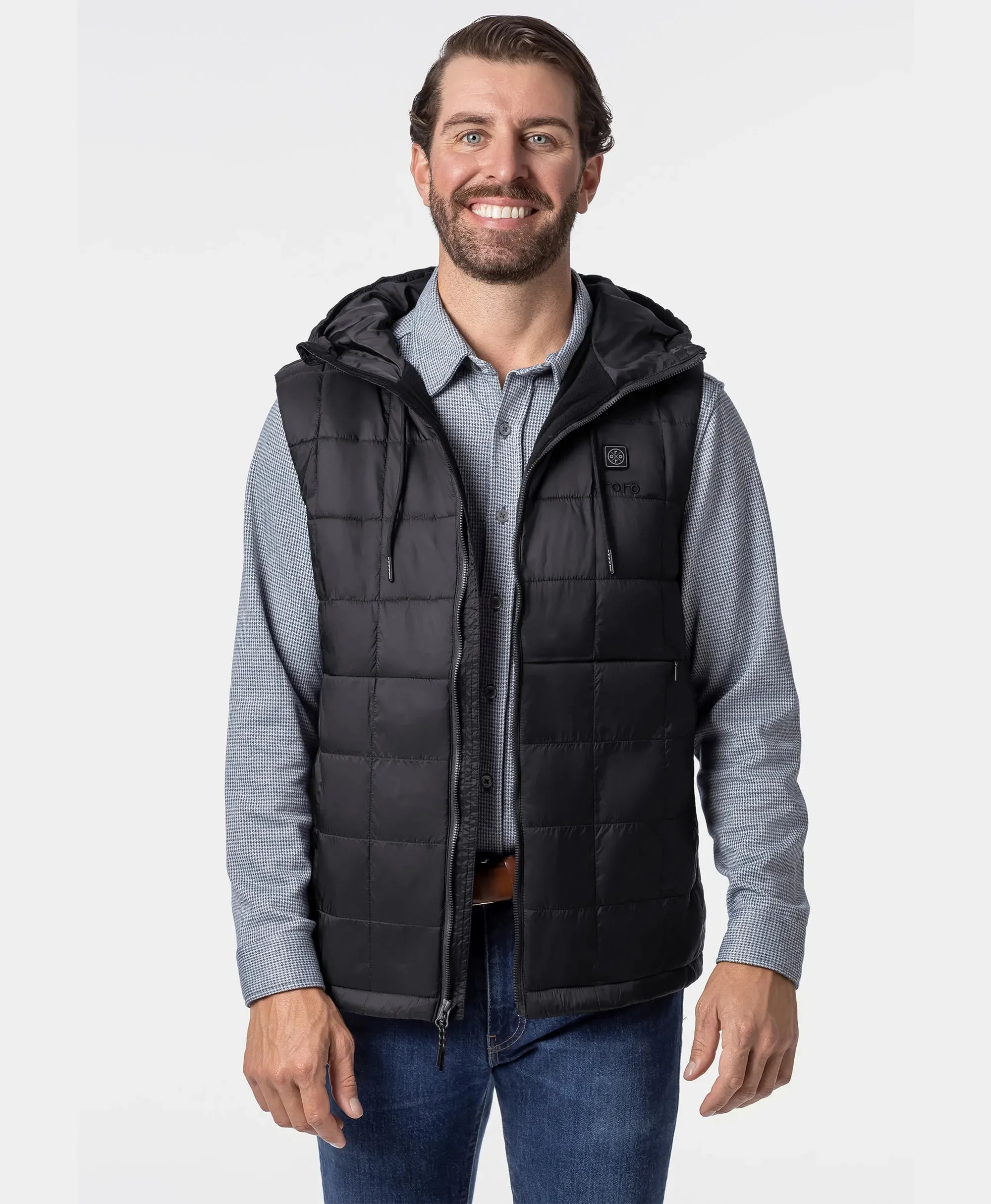 PuffLyte™ Men's 5-Zone Hooded Heated Vest (Apparel Only) sold by Ororo product image thumbnail 3