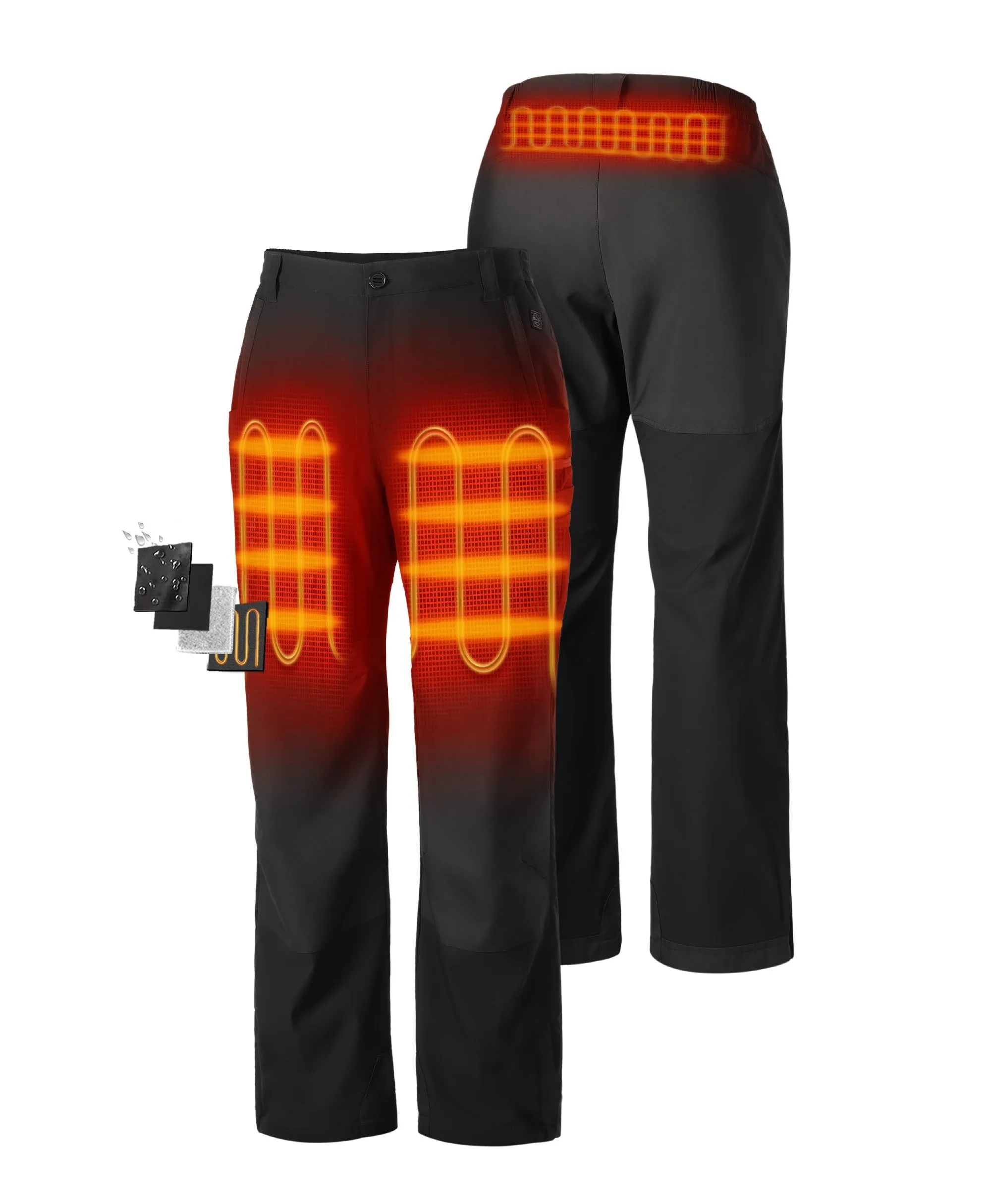 Bristol Lite Women's Heated Utility Fleece Lined Pants (Apparel Only) sold by Ororo product image thumbnail 2