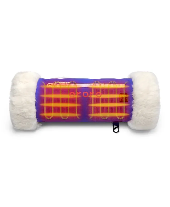(Open-box) Queen Cove 2-Zone Heated Faux Fur Hand Warmer (Battery Set Not Included) made by Ororo