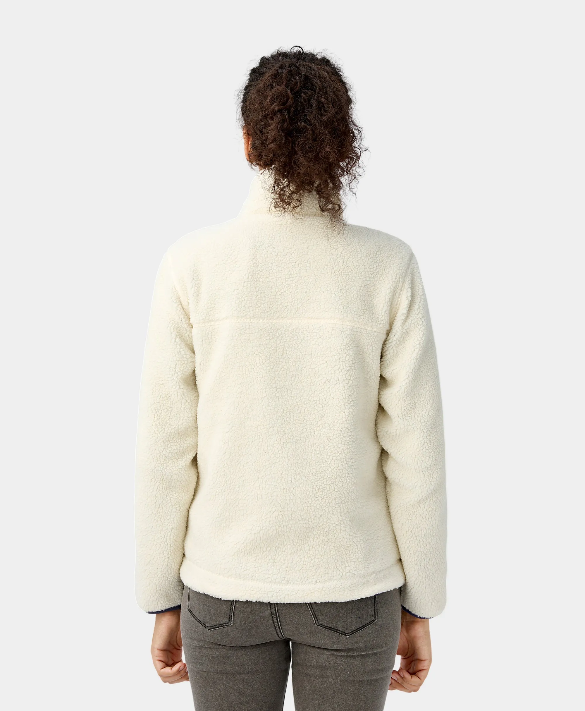 Women's Colorblock Recycled Fleece Heated Jacket (Apparel Only) sold by Ororo product image thumbnail 4