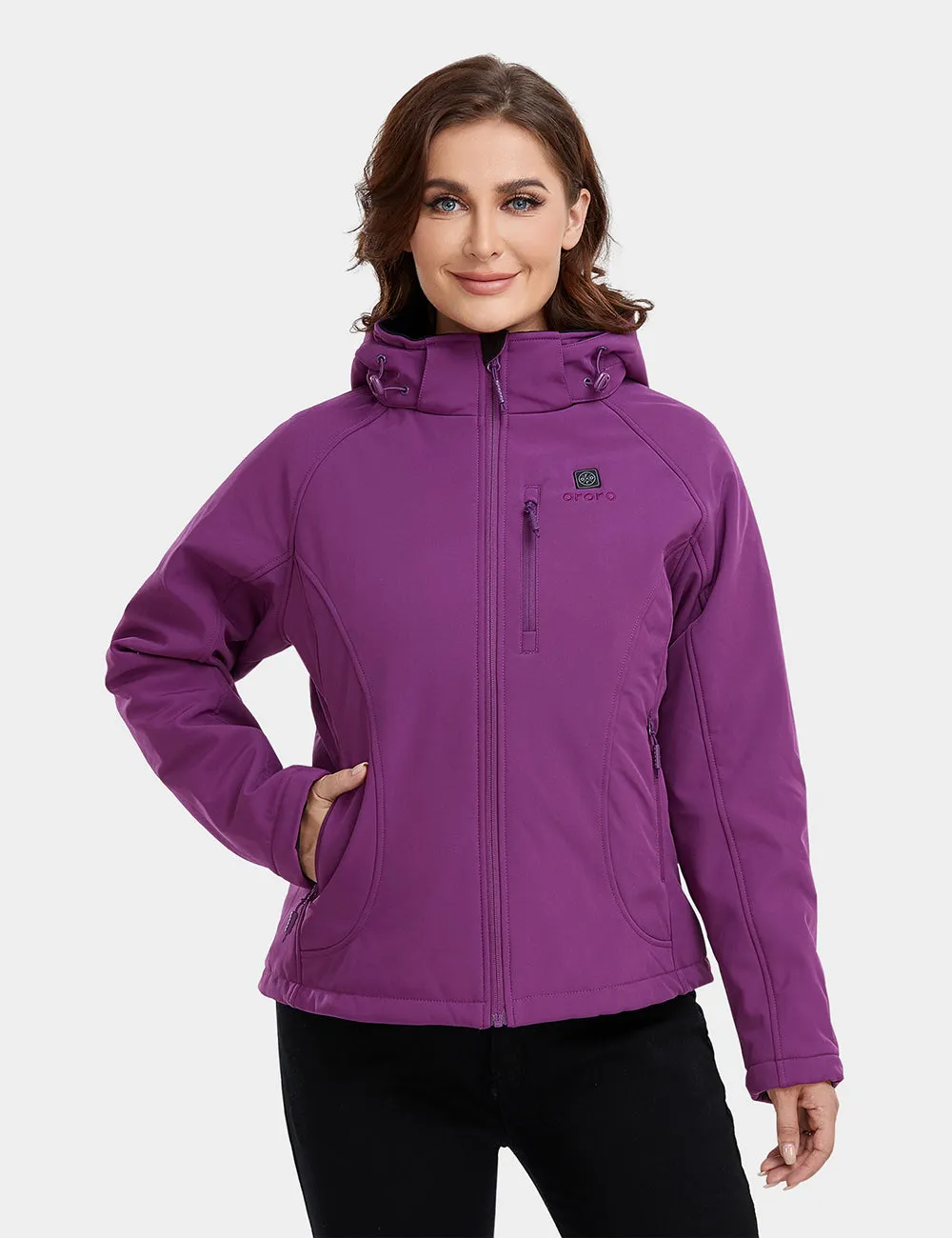 Women's Classic Heated Jacket - Purple (Final Sale) sold by Ororo