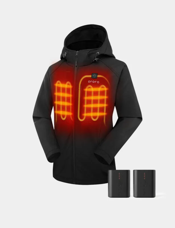 Bundle Deal - Women’s Classic Heated Jacket & Extra Mini 5K Battery sold by Ororo