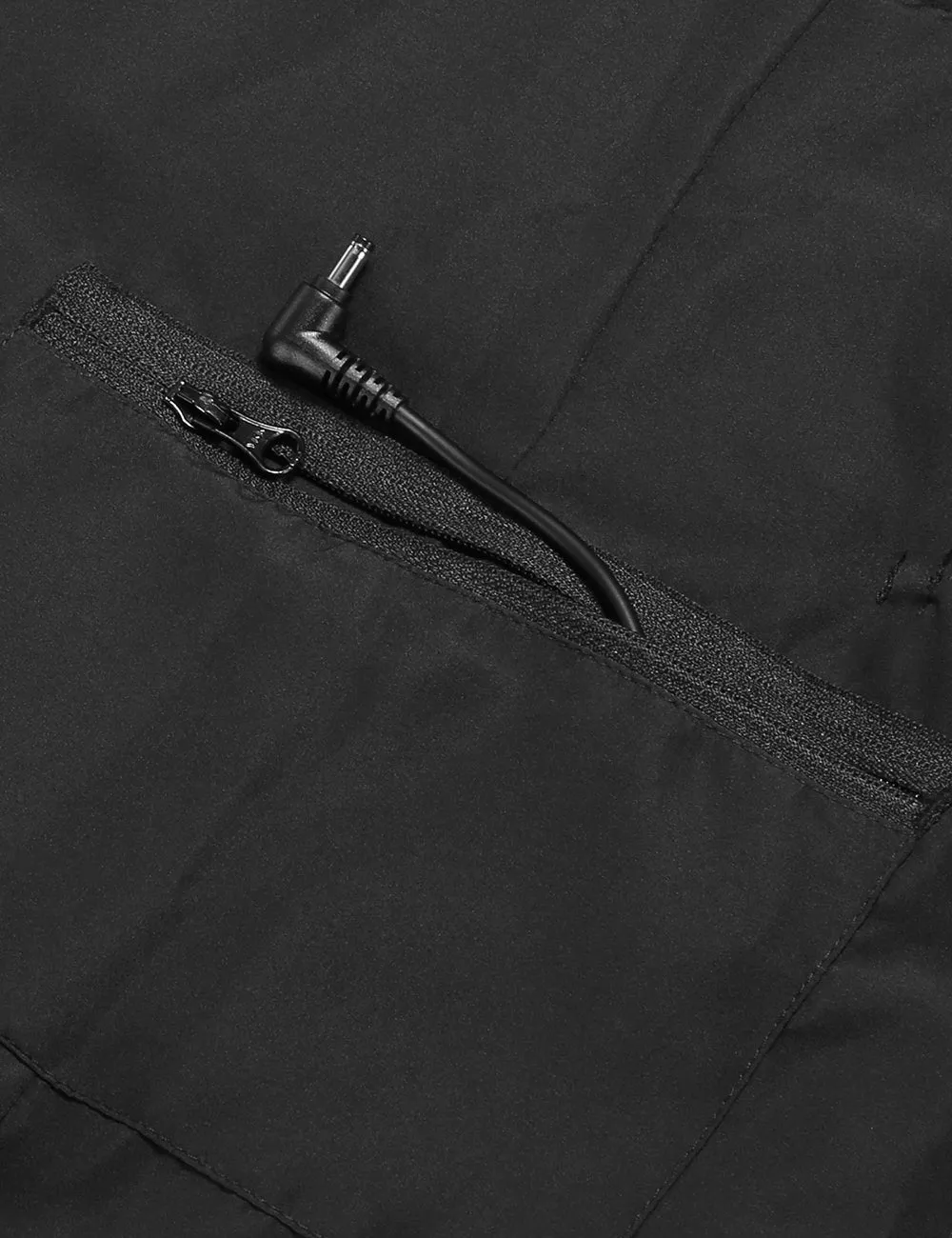 (Open-box) Men's Heated Lightweight Down Vest - Black with B19G Battery sold by Ororo product image thumbnail 4