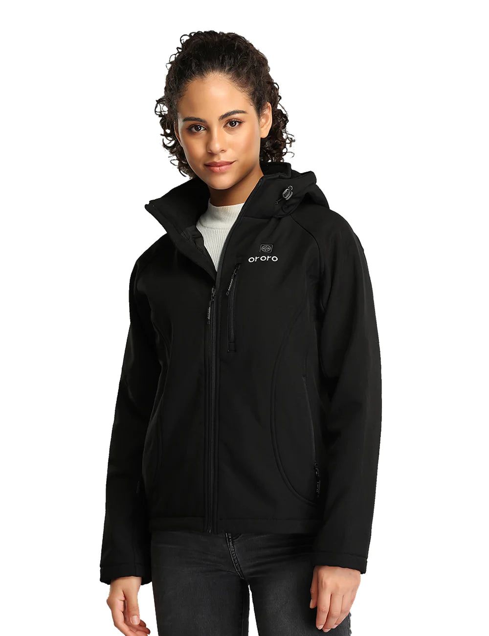 (Open-box) Women's Classic Heated Jacket - Black (Battery Not Included) sold by Ororo product image thumbnail 3