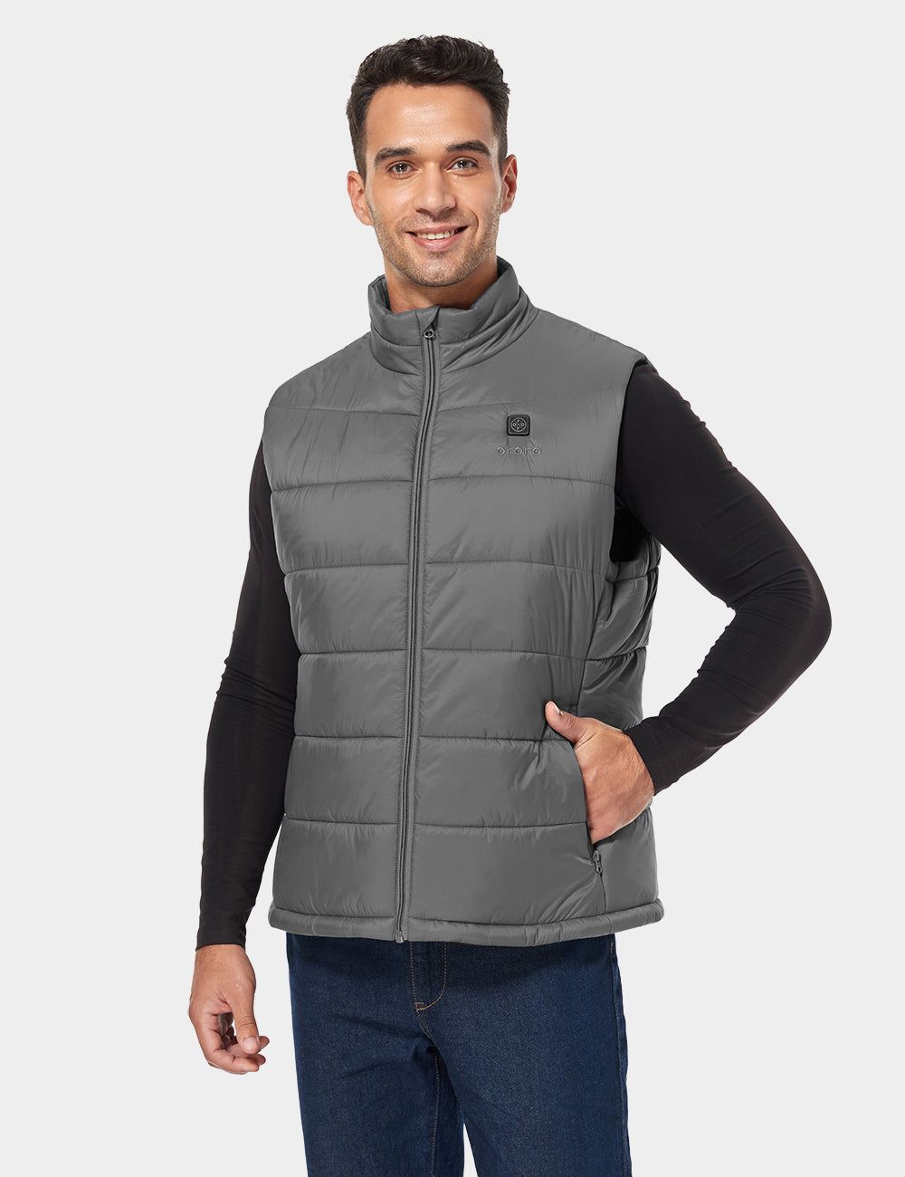 Men's Classic Heated Vest - Gray sold by Ororo product image thumbnail 3