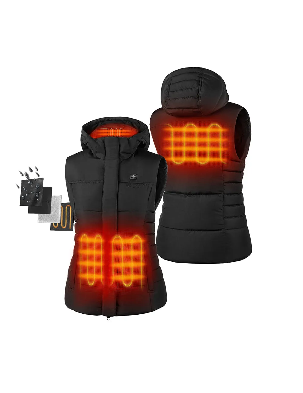 Final Sale - Women's Heated Down Vest - Slim Fit (with B19G Battery) sold by Ororo product image thumbnail 2