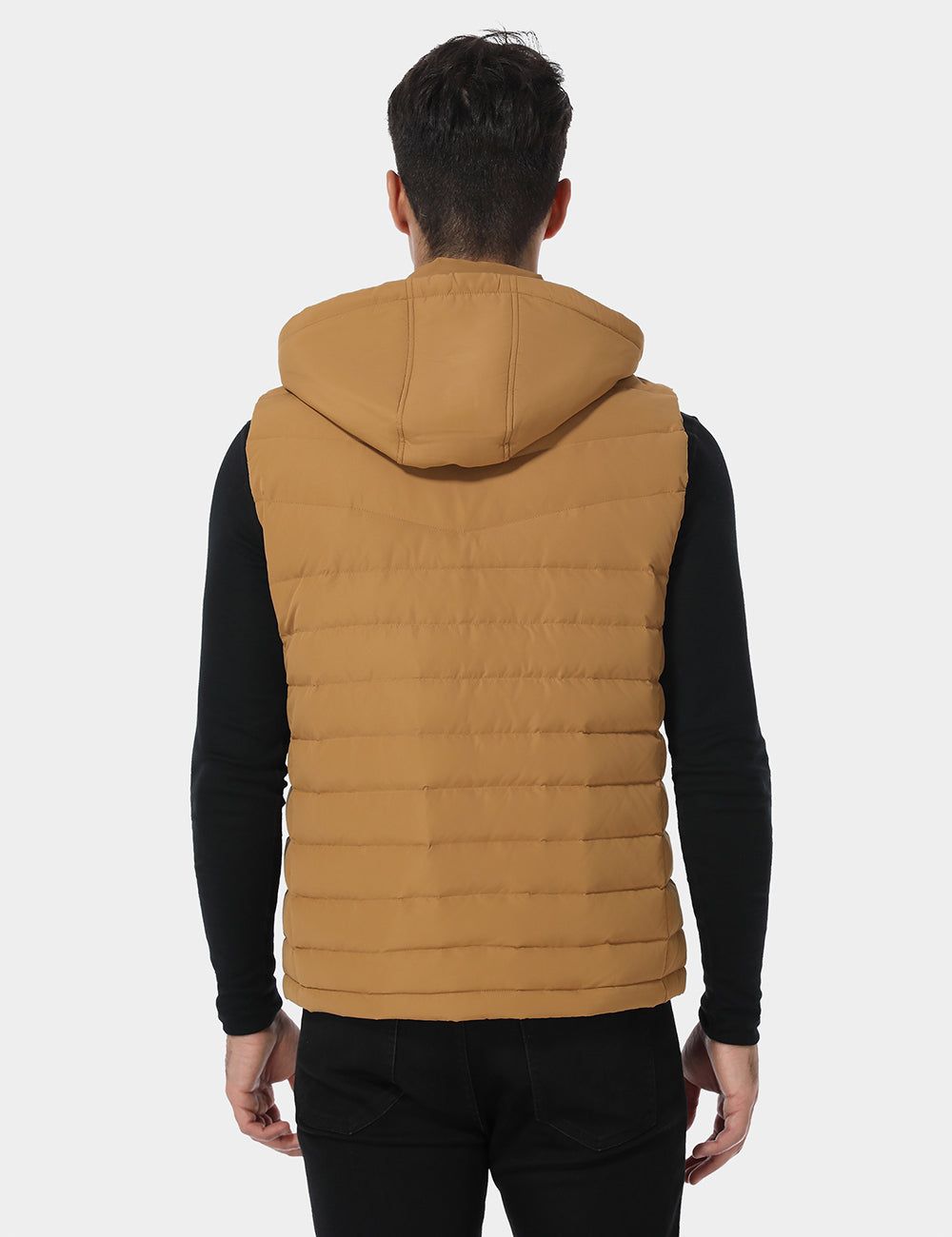 Testing - Men's Heated Lightweight Down Vest - Dark Khaki sold by Ororo product image thumbnail 4