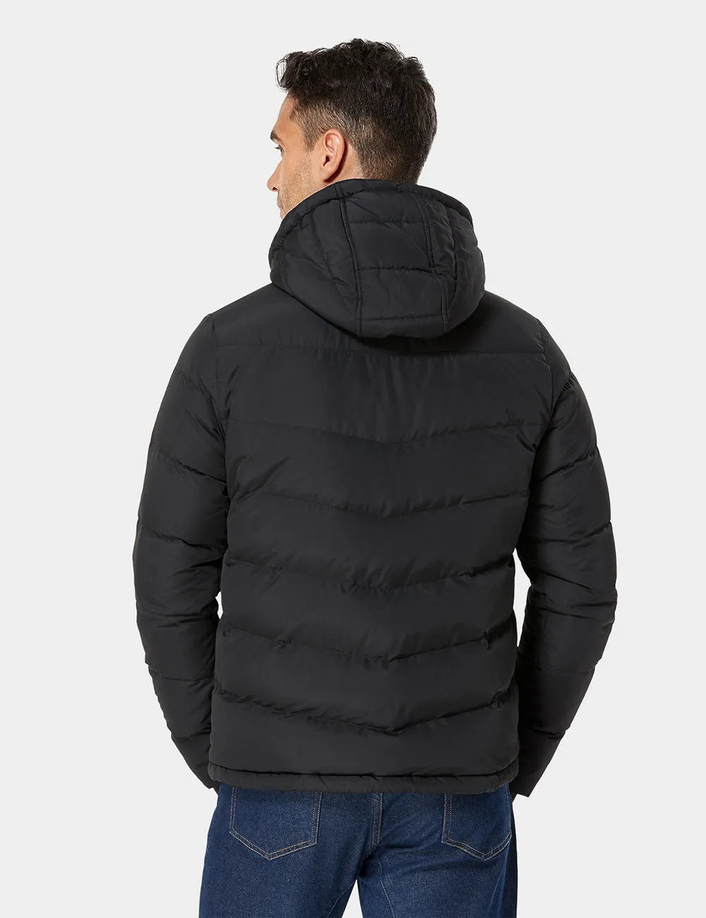 Men's Heated Down Jacket - Black sold by Ororo product image thumbnail 4