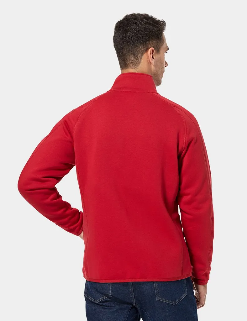 (Open-box) Men's Heated Full-Zip Fleece Jacket with B19G Battery - Red sold by Ororo product image thumbnail 4