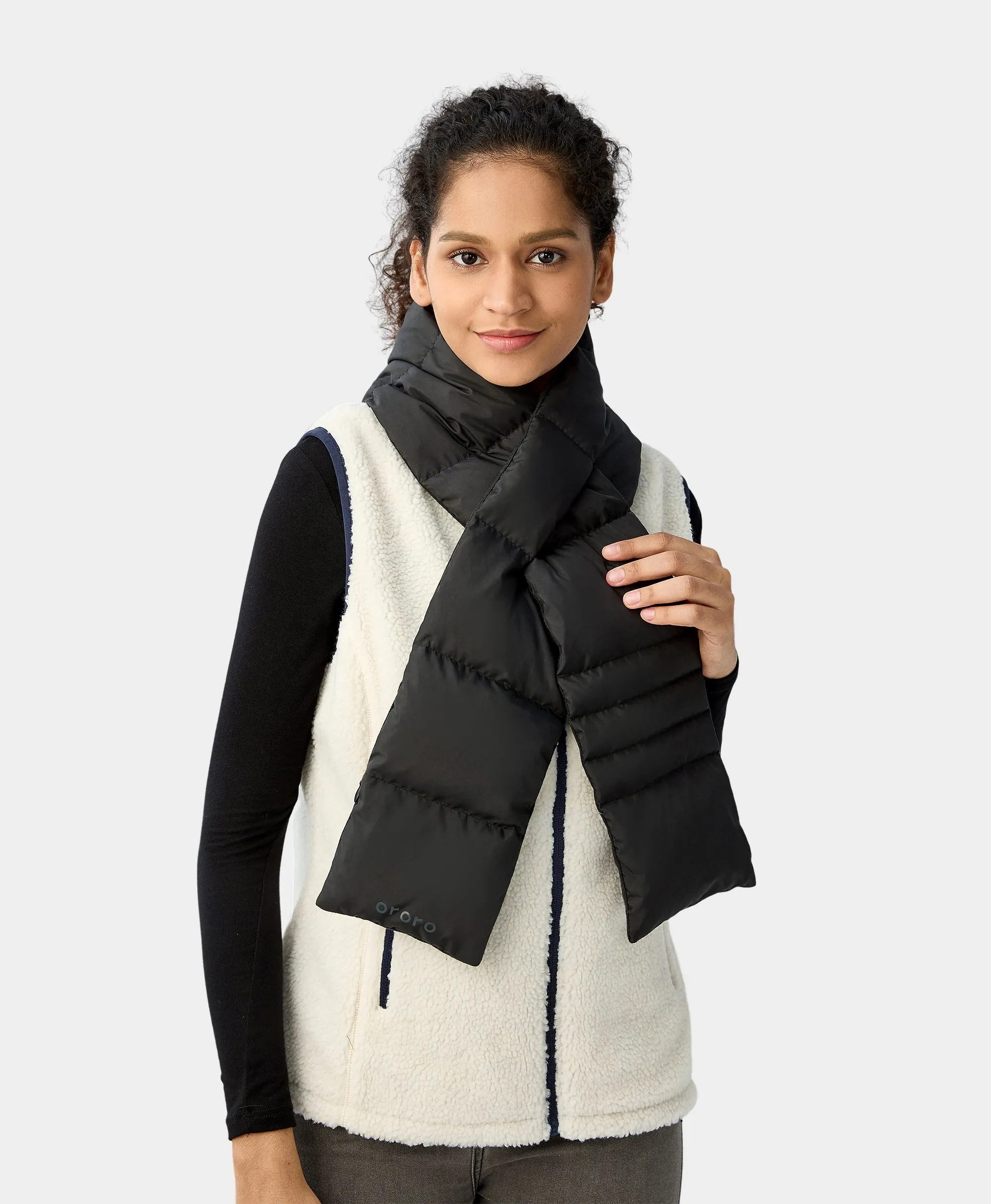 Unisex Heated Puffer Down Scarf (Long) sold by Ororo product image thumbnail 2