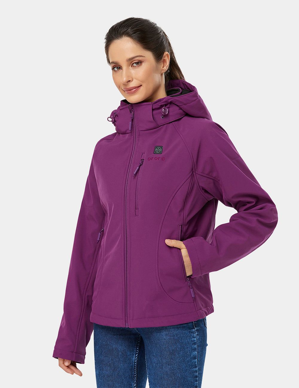 (Open-box) Women's Heated Jacket - Purple (Battery Set Not Included) sold by Ororo product image thumbnail 3