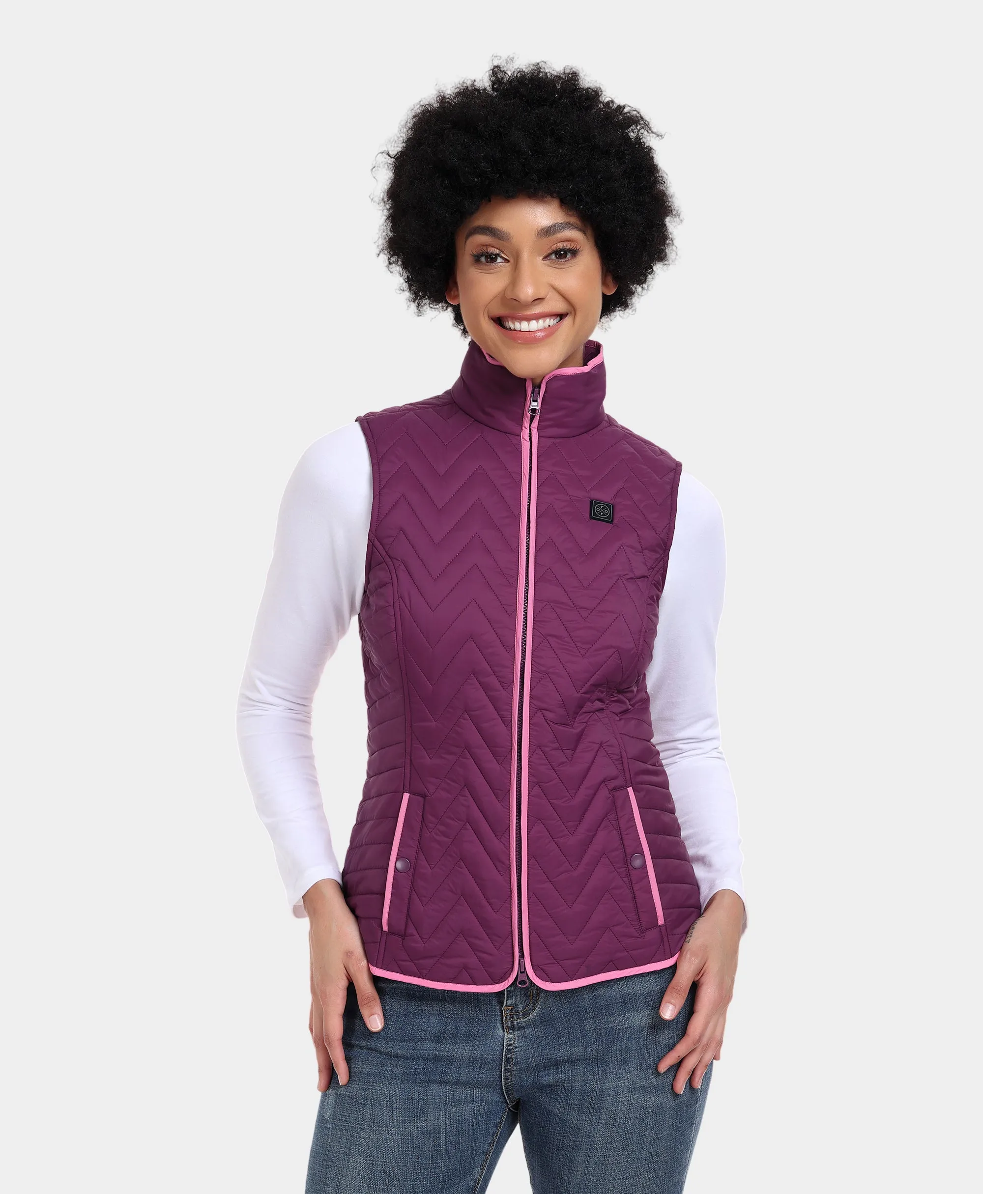 (Open-Box) Women's Heated Chevron Quilted Vest (Battery Set Not Included) sold by Ororo product image thumbnail 2