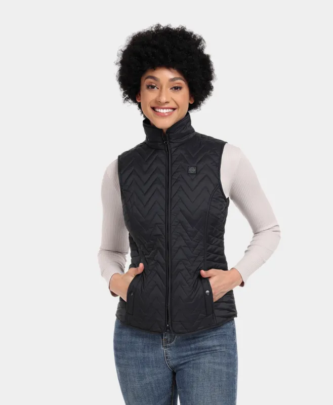 Women's Heated Chevron Quilted Vest sold by Ororo