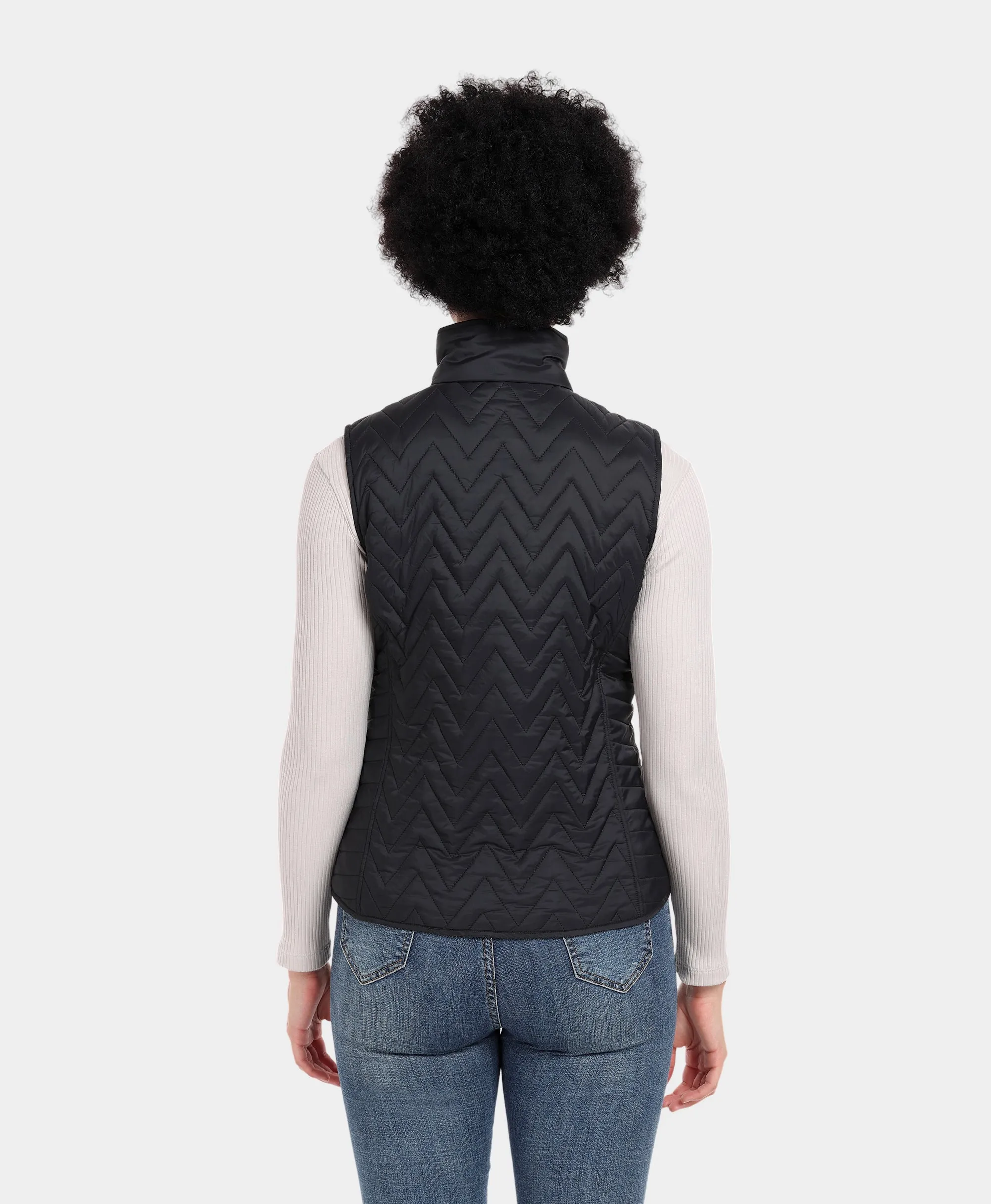 Women's Heated Chevron Quilted Vest sold by Ororo product image thumbnail 4