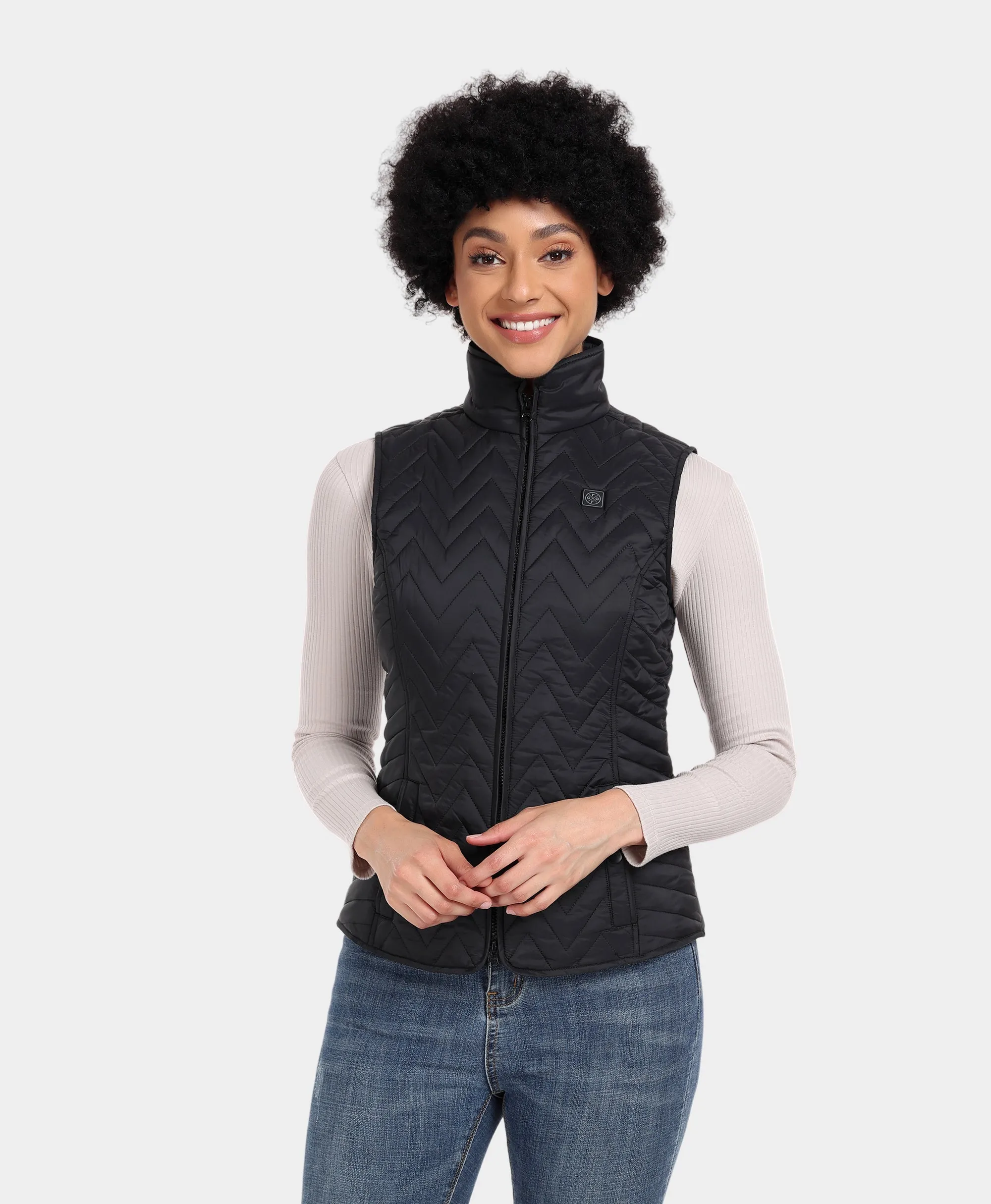 Women's Heated Chevron Quilted Vest sold by Ororo product image thumbnail 3