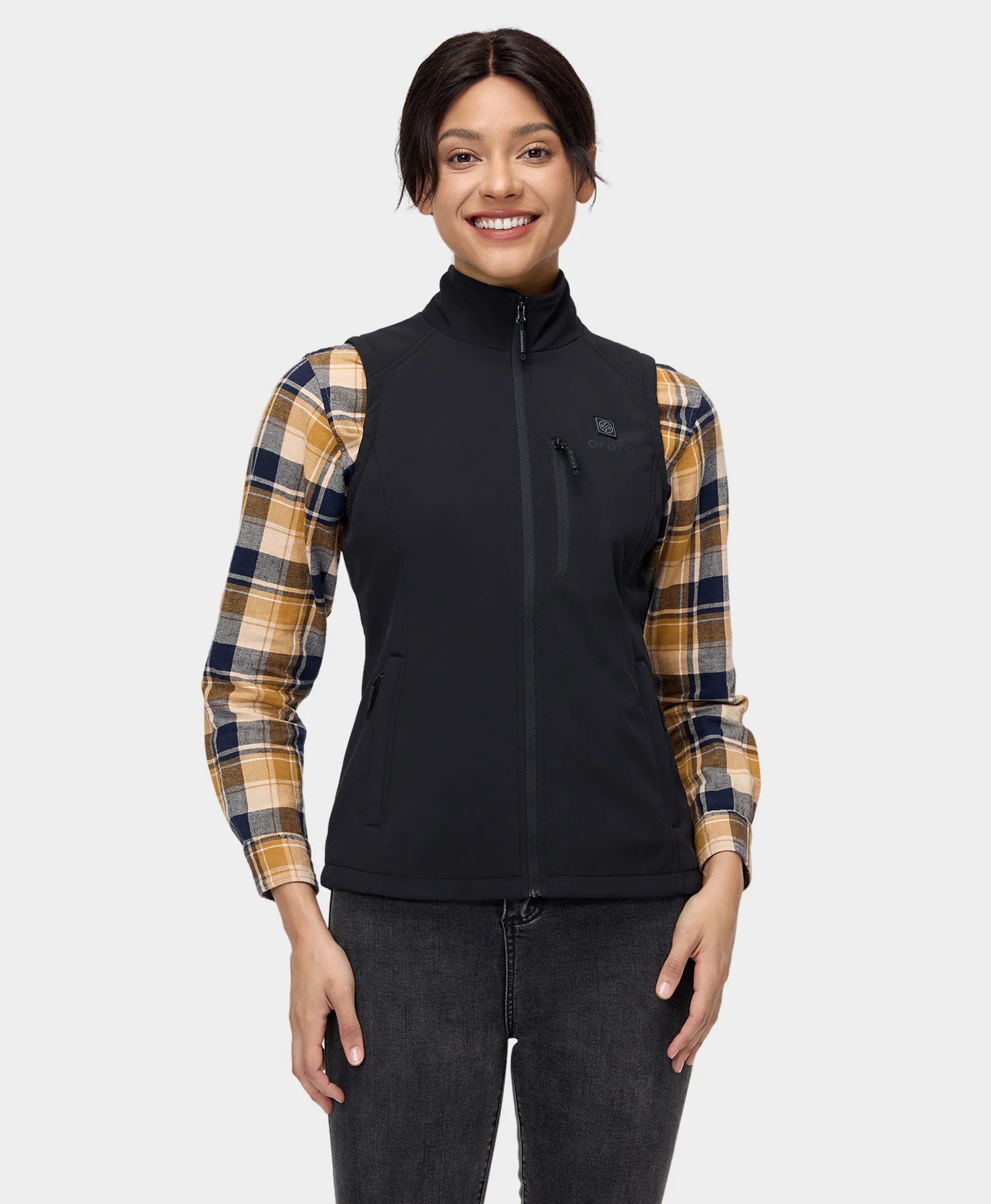 (Open-Box) Women's Heated Softshell Vest - Lower Back Heating (Battery Set Not Included) sold by Ororo product image thumbnail 2