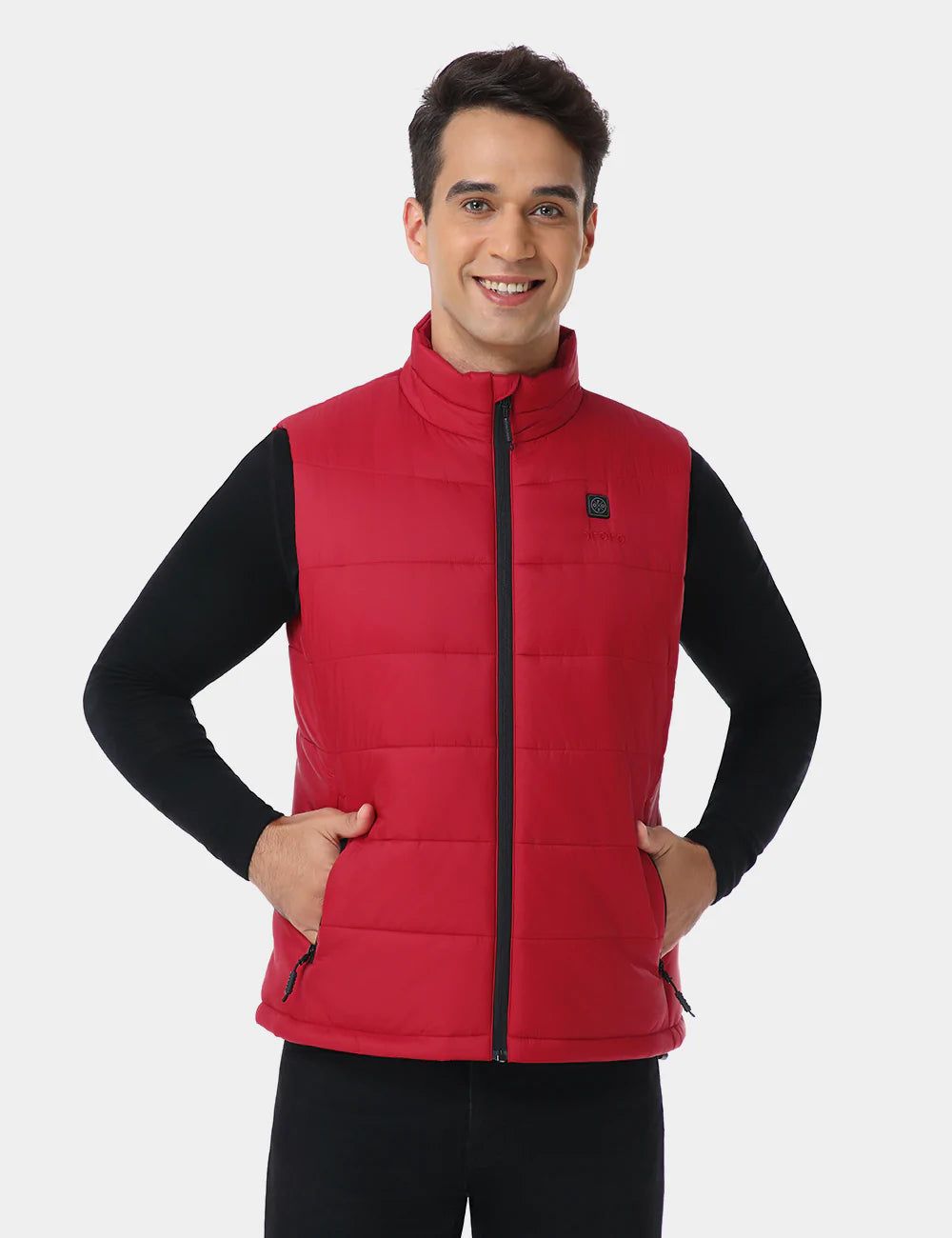Men's Classic Heated Vest - Red/Green/Gray (Final Sale) sold by Ororo product image thumbnail 3
