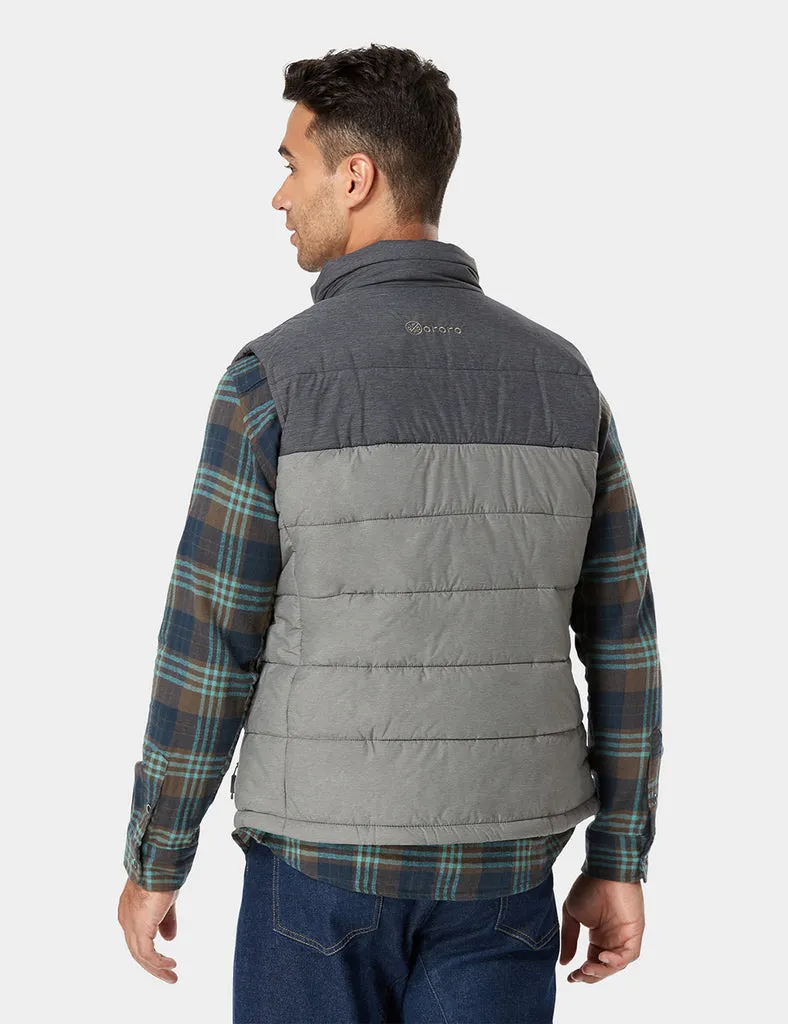 (Open-box) Men's Classic Heated Vest with B19G Battery - Flecking Gray sold by Ororo product image thumbnail 4