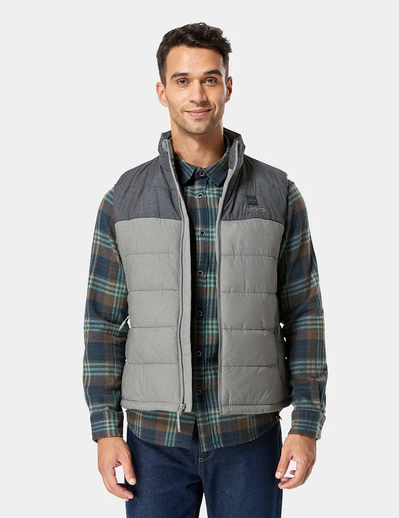 (Open-box) Men's Classic Heated Vest with B19G Battery - Flecking Gray sold by Ororo product image thumbnail 2