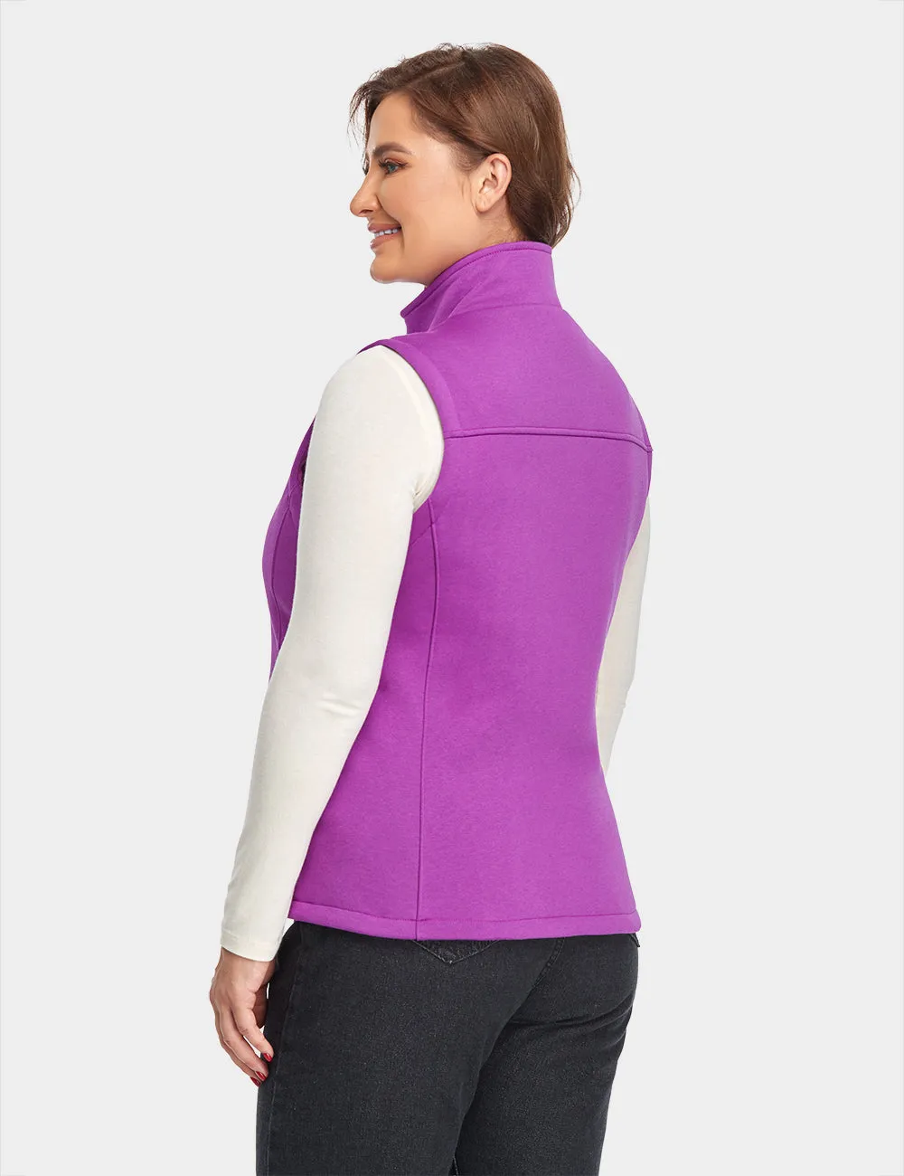 (Open-Box) Women's Heated Fleece Vest with B19G Battery - Purple sold by Ororo product image thumbnail 4