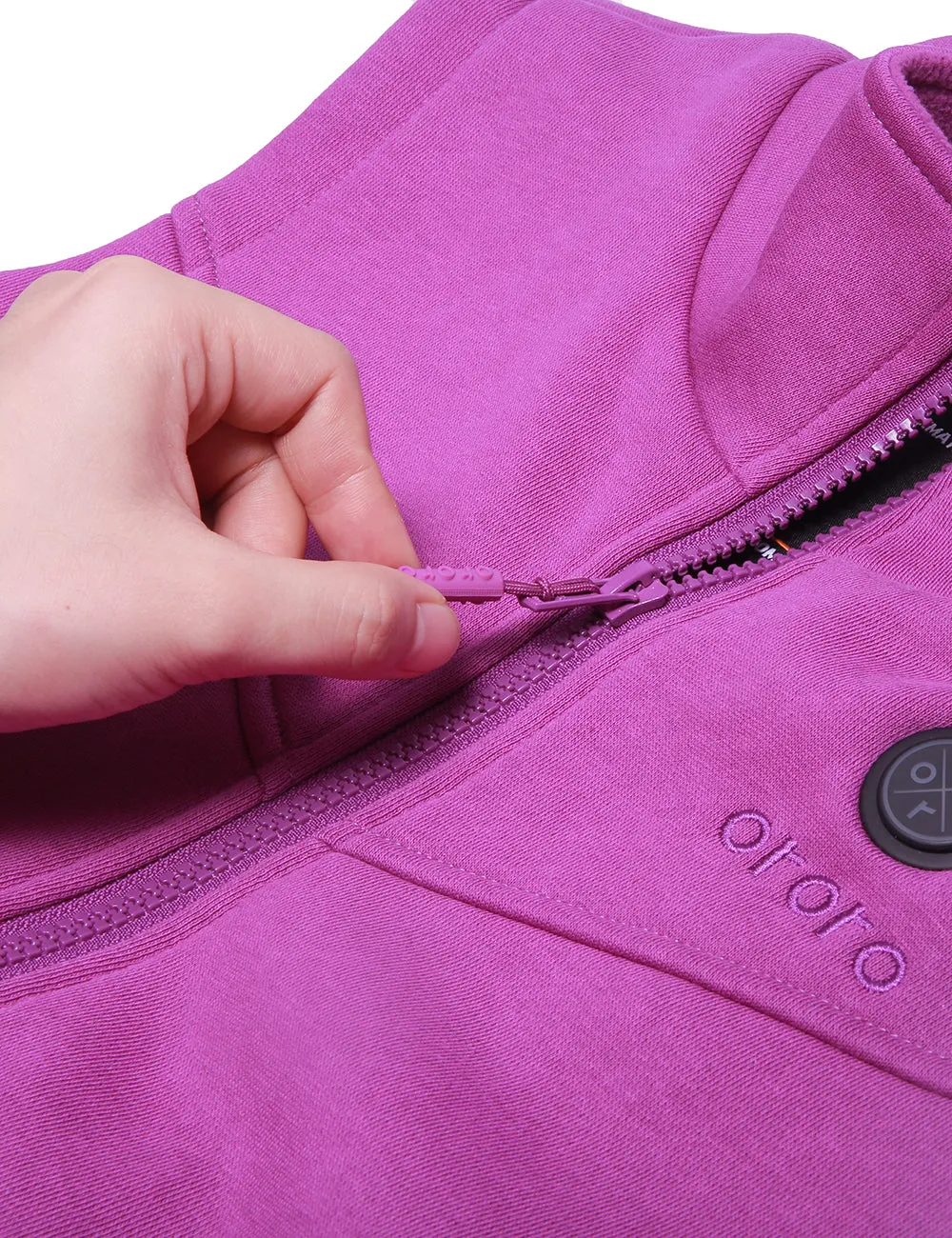 (Open-Box) Women's Heated Fleece Vest with B19G Battery - Purple sold by Ororo product image thumbnail 5