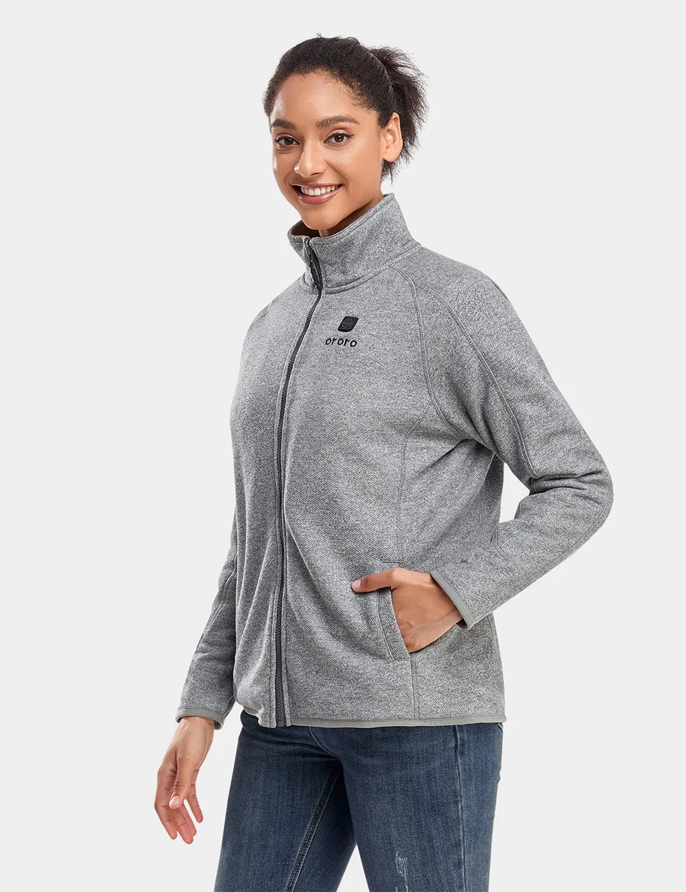 Women's Heated Full-Zip Fleece Jacket (2025) sold by Ororo product image thumbnail 3
