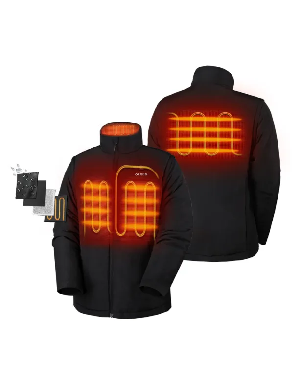(Open-box) Men's Heated Golf Jacket with Zip-off Sleeves with B19G Battery sold by Ororo