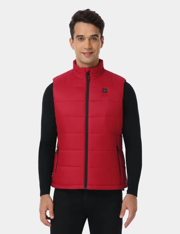 Men's Classic Heated Vest - Red/Green/Gray (Final Sale) sold by Ororo