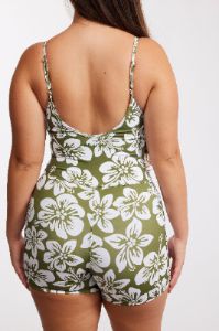 Active Romper - Green Batik sold by Benoa Swim