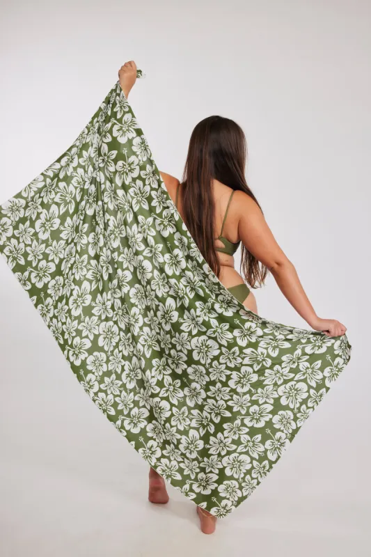 Pareo -Green Batik sold by Benoa Swim