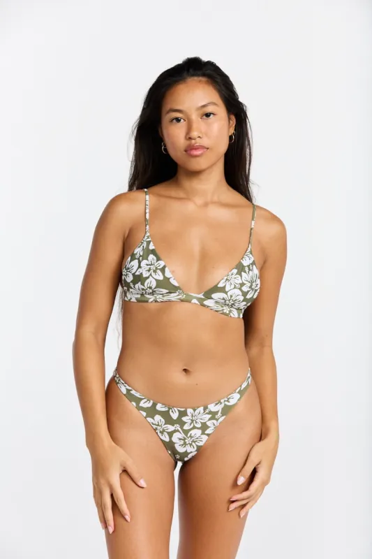 Mimi Top - Green Batik sold by Benoa Swim