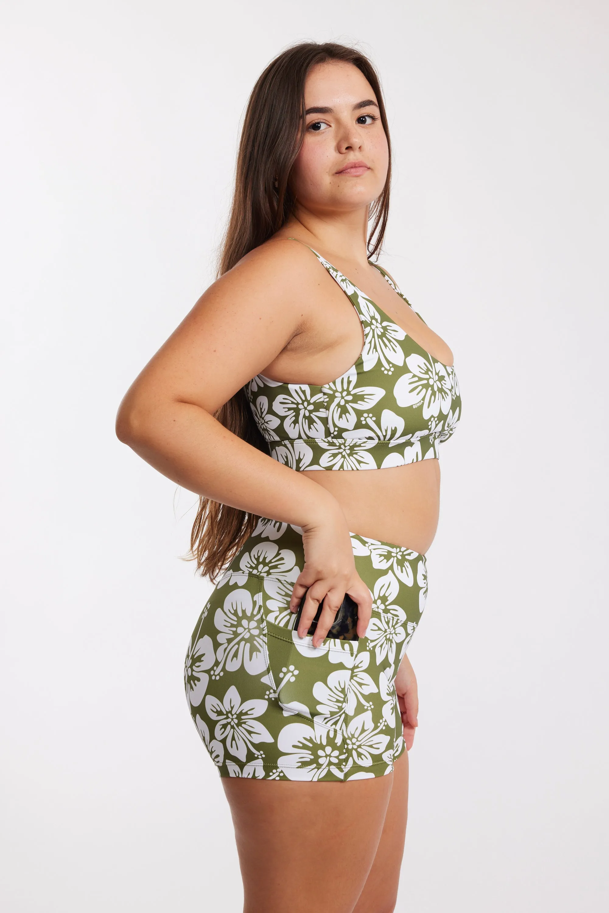 Sports Bra - Green Batik sold by Benoa Swim product image thumbnail 3