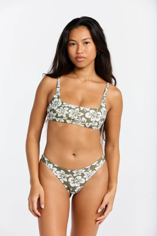 Mahina Top - Green Batik sold by Benoa Swim