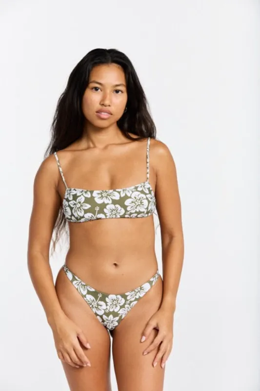 Ally Top - Green Batik sold by Benoa Swim
