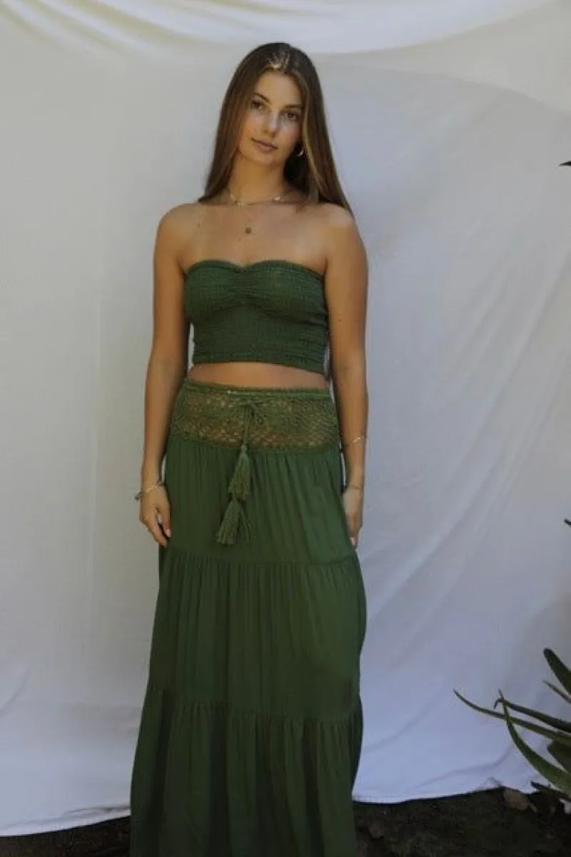 Namika Tube Top - Dark-Green | Parallel