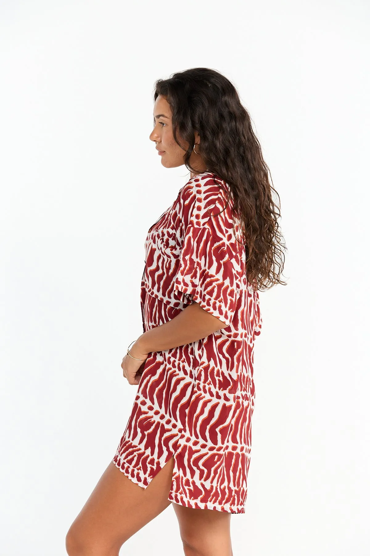 Aloha Shirt Dress - Miter sold by Benoa Swim product image thumbnail 3