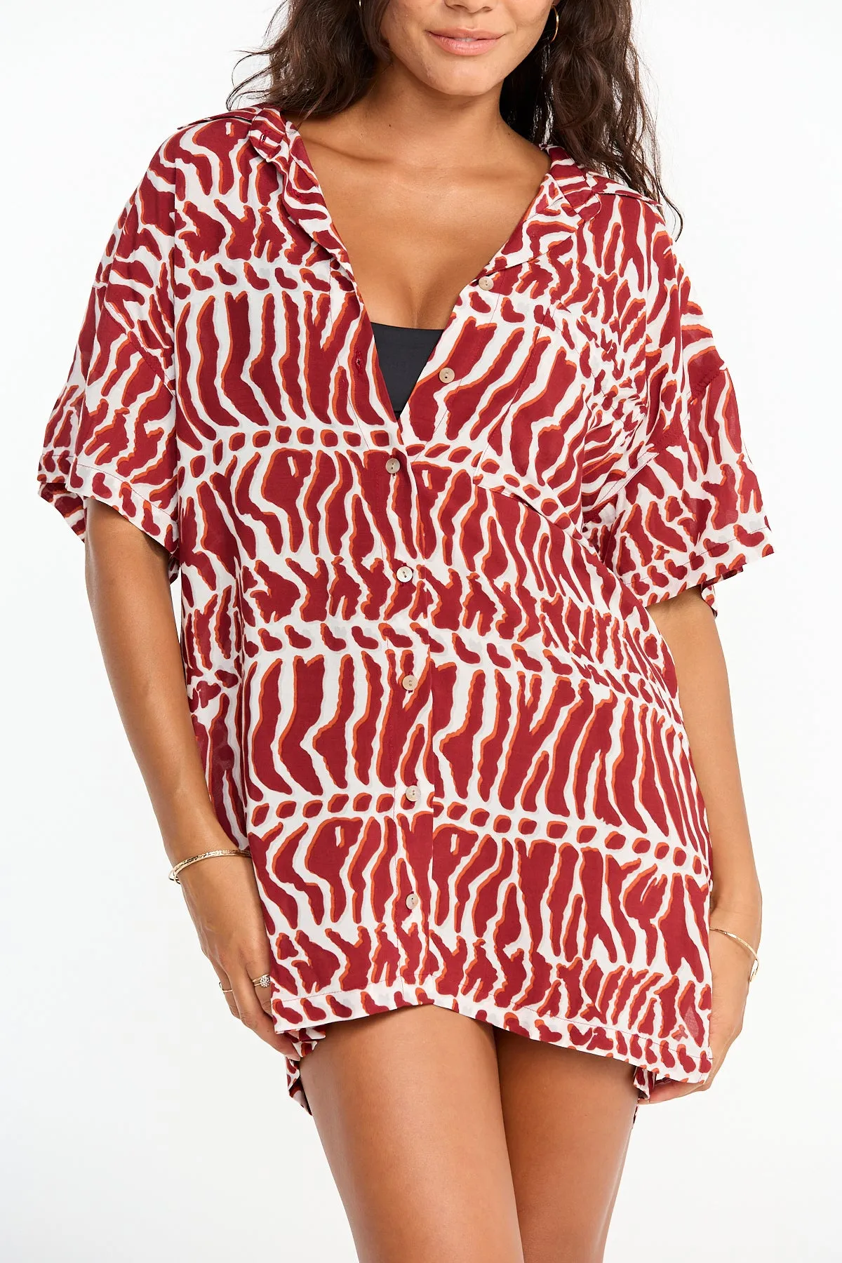 Aloha Shirt Dress - Miter sold by Benoa Swim product image thumbnail 4