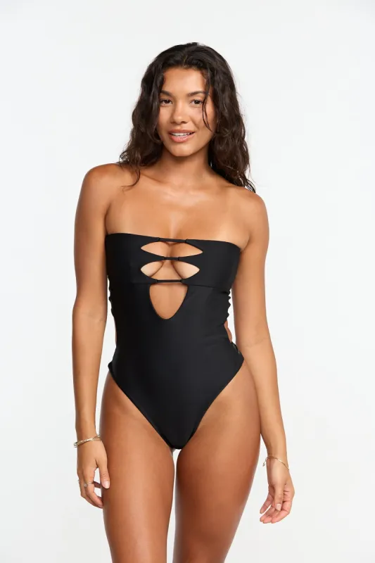 India One Piece - Black sold by Benoa Swim