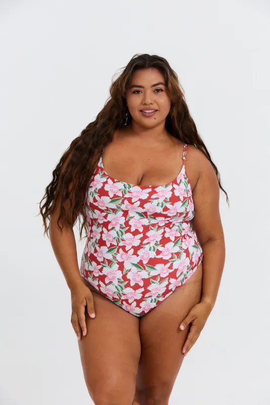 Makenna Curve One Piece - Vintage Orchid sold by Benoa Swim
