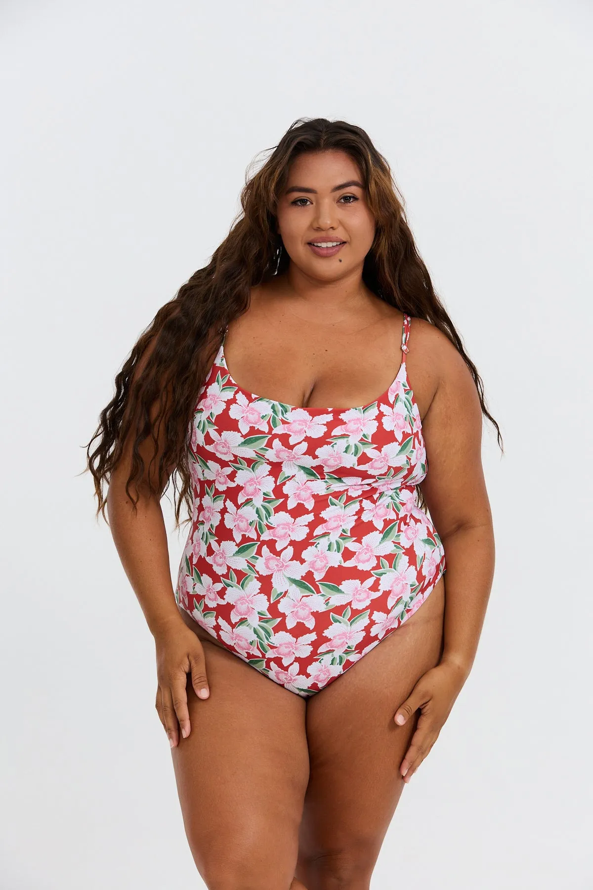 Makenna Curve One Piece - Vintage Orchid sold by Benoa Swim