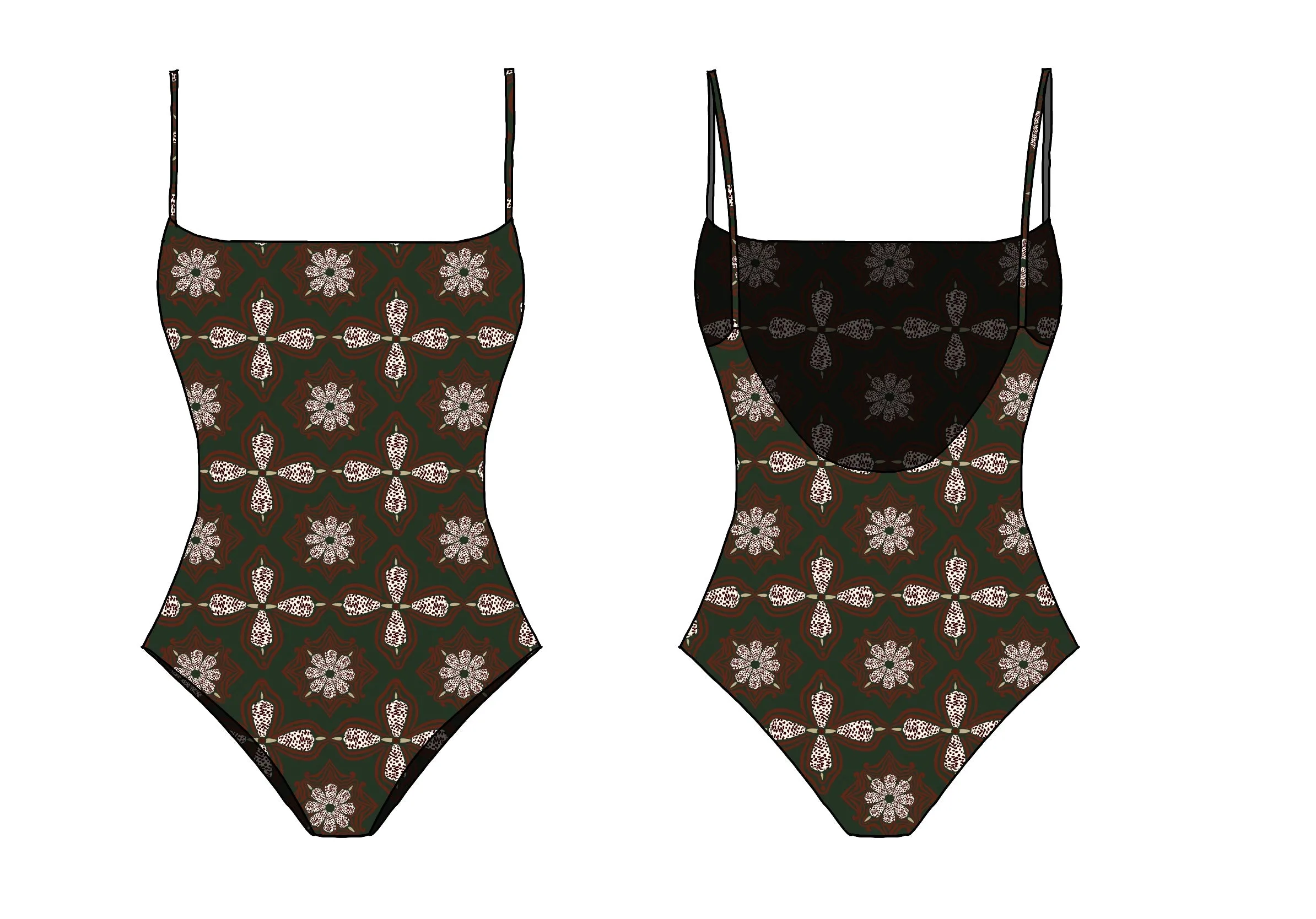 Makenna Curve One Piece - Kaleido sold by Benoa Swim