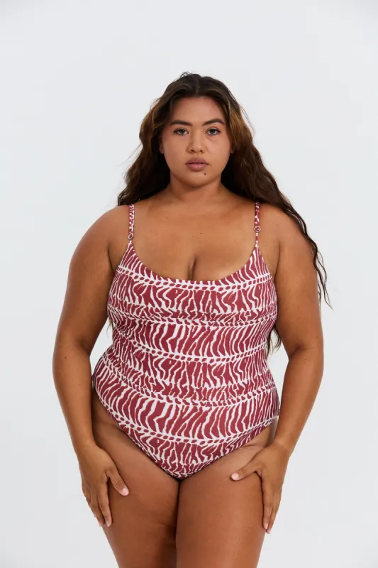 Makenna Curve One Piece - Miter sold by Benoa Swim