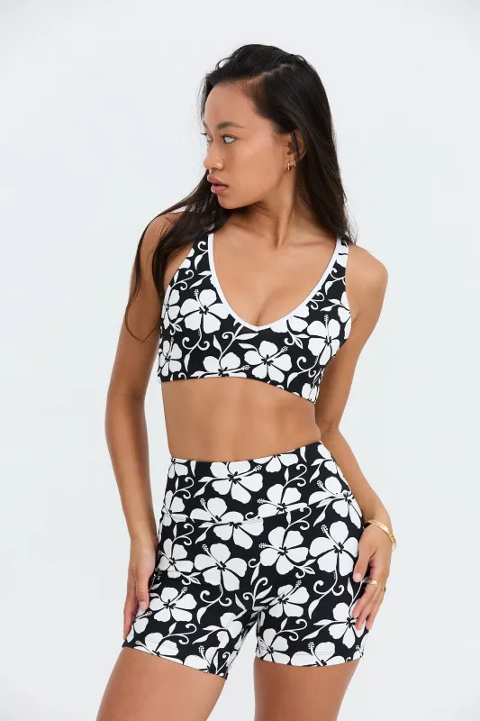 Sophia Sports Bra - Pupukea Black sold by Benoa Swim