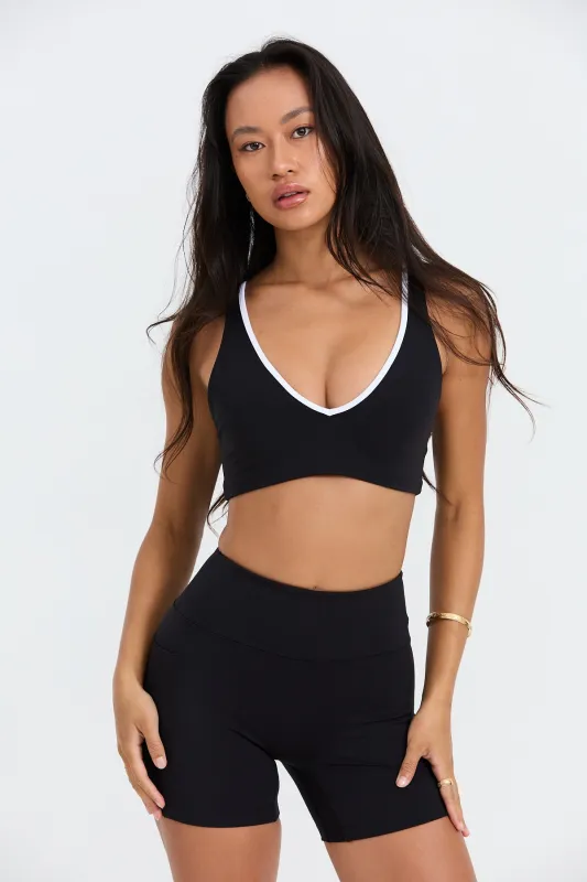 Sophia Sports Bra - Black sold by Benoa Swim